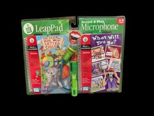 LeapPad Learning System With Microphone  2 Books Pre-K To 2nd Grade New Sealed