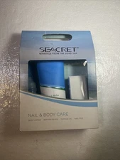 Seacret From The Dead Sea 4 Piece Nail & Body Care Kit "Ocean" NIB