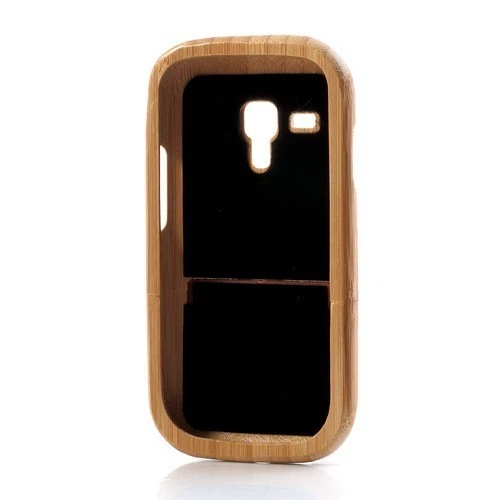 Echtholz Echt-Holz Bambus Hardcase Case Hülle Samsung Galaxy S3 mini GT-I8190 - Bild 3 von 4
