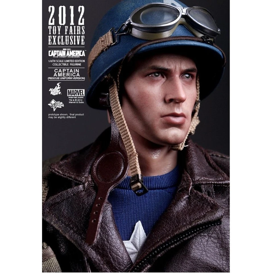 Boneco de ação uniforme resgate obra-prima filme Capitão América Primeiro Vingador Segunda Guerra Mundial - Imagem 3 de 4