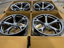 19” Nissan 370z Nismo Style (REP) FORGED Hyper silver rims 19x9.5 & 19x10.5