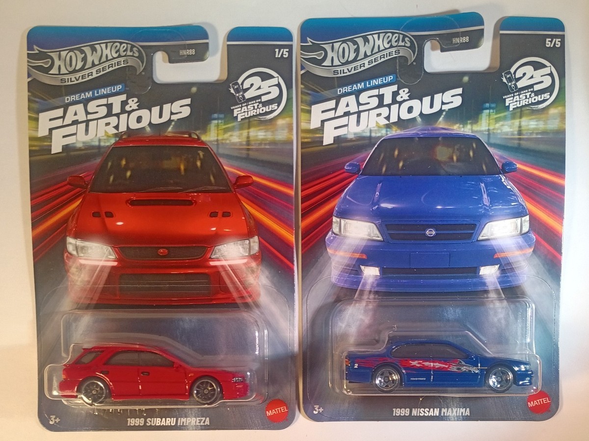 Hotwheels FAST&FURIOUS IMPREZA ×8 Hot Wheels Silver Series Fast and Furious 1999 Subaru Impreza