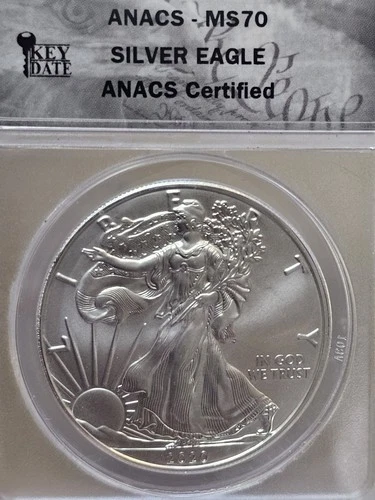 2020-(W) 1 oz. .999 American Eagle ANACS MS70