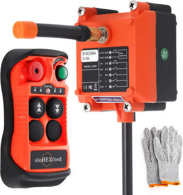 2 Channel Button Industrial Wireless Overhead Hoist Crane Radio Remote Control 1