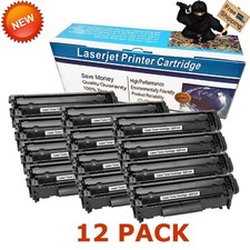 12x Q2612A 12A Toner Cartridge for HP LaserJet 1012 1010 1018 1020 3030 3020