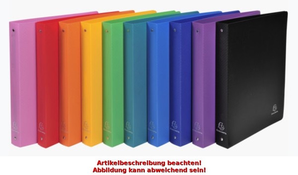 Exacompta Ringbuch, 4 Ring-Mechanik, Din A4, Gelb-image