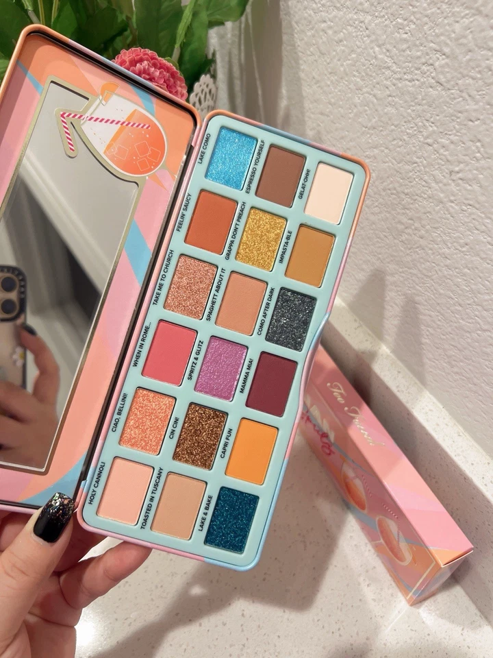 Too Faced Italian Spritz Lake Como Cocktail Inspired Eyeshadow Palette NIB - Image 3 of 4