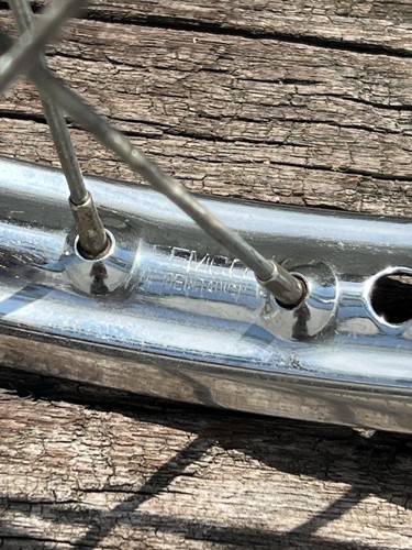 NOS 1979 old school BMX Front Wheel ACS Hub Femco Dimpled Rim 36h .105 ga 20" - Picture 3 of 12