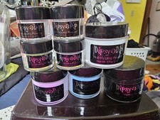 Dipsy Dip Powders Lot With Sample Packs And Green Strip
