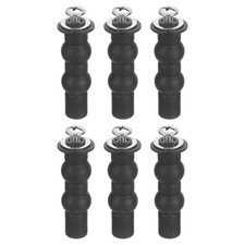 6Pcs Toilet Seat Hinge Screw Rubber Bolt with 0.71" Gasket