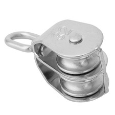 Heavy Duty Double Wheel Swivel Pulley For Yacht Stainless Steel 20mm