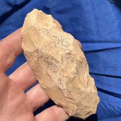 Colorful Sahara Neolithic Flint Celt, Axe, Prehistoric African Artifact @222