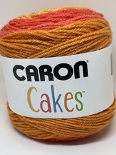 Lot 2 Yarnspirations Caron Cakes Yarn. Color Spice Cake Preowned READ