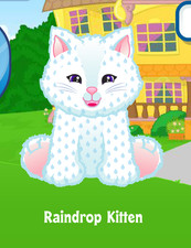Webkinz Classic Raindrop Kitten Virtual PET Adoption Code Only Messaged