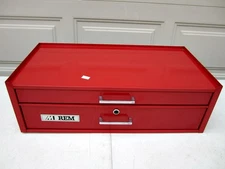 Vintage Remline 2 Drawer 13" Middle Tool Box Mid Intermediate Chest REM USA