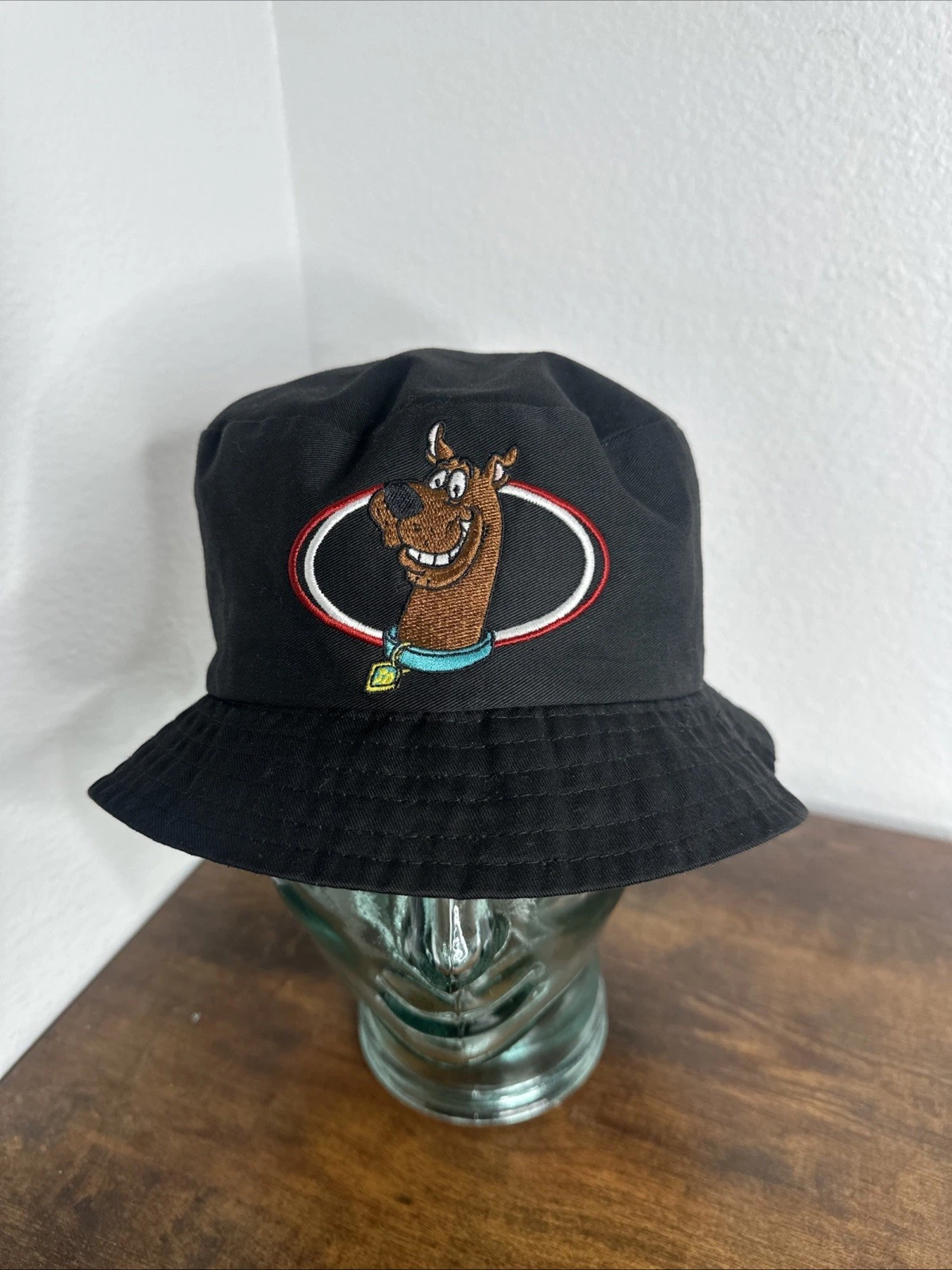 Cartoon Network Scooby Doo Boonie Bucket Hat Cap Black Hat 1998 Adult 90s