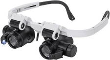 Powerful LED Magnifying Glasses 8X 23X for Biology and Beading Tasks
