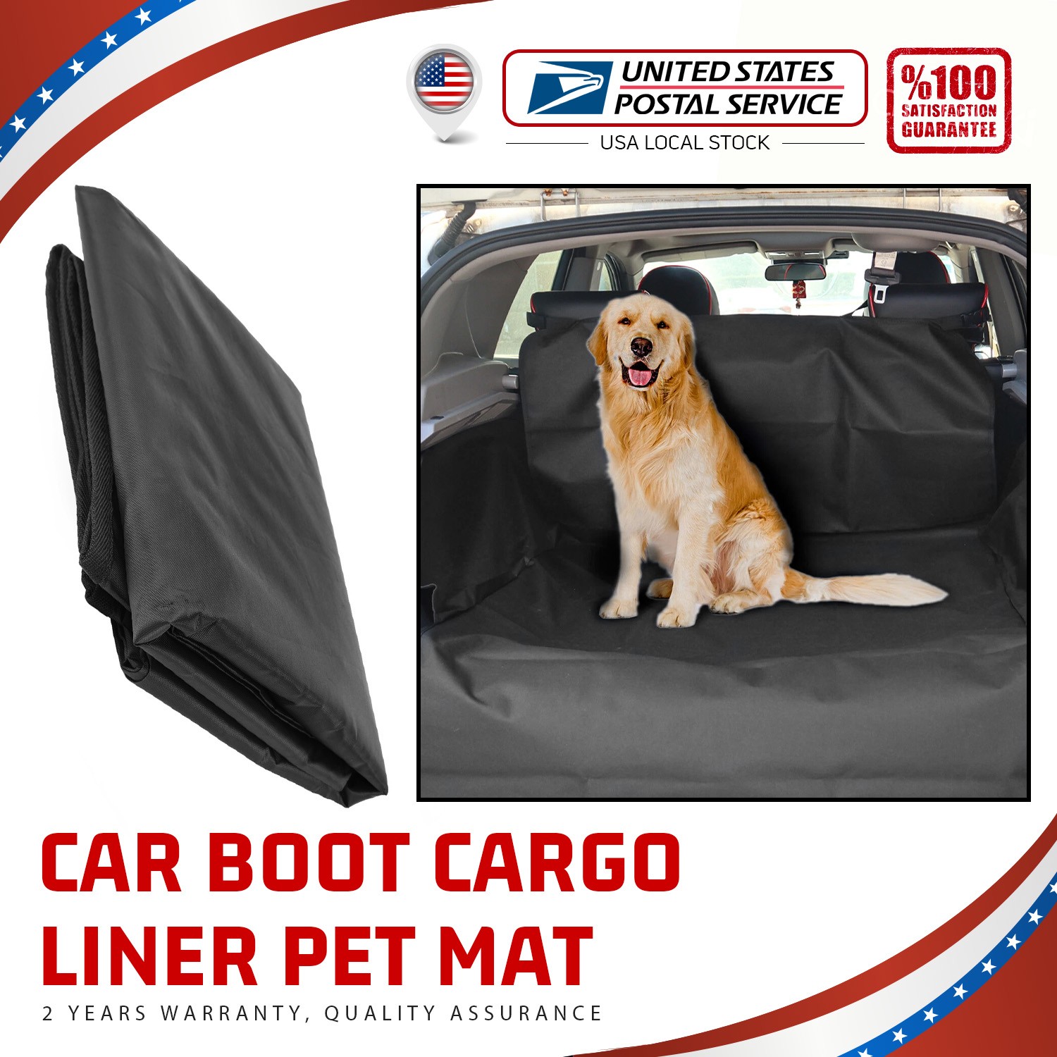Pet Dog Seat Cover Rear Back Car Pet Dog Protector Hammock Cover Mat Waterproof