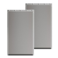 2PACK Large Dog Door Replacement Flaps with Screws - Pet Large, Gray