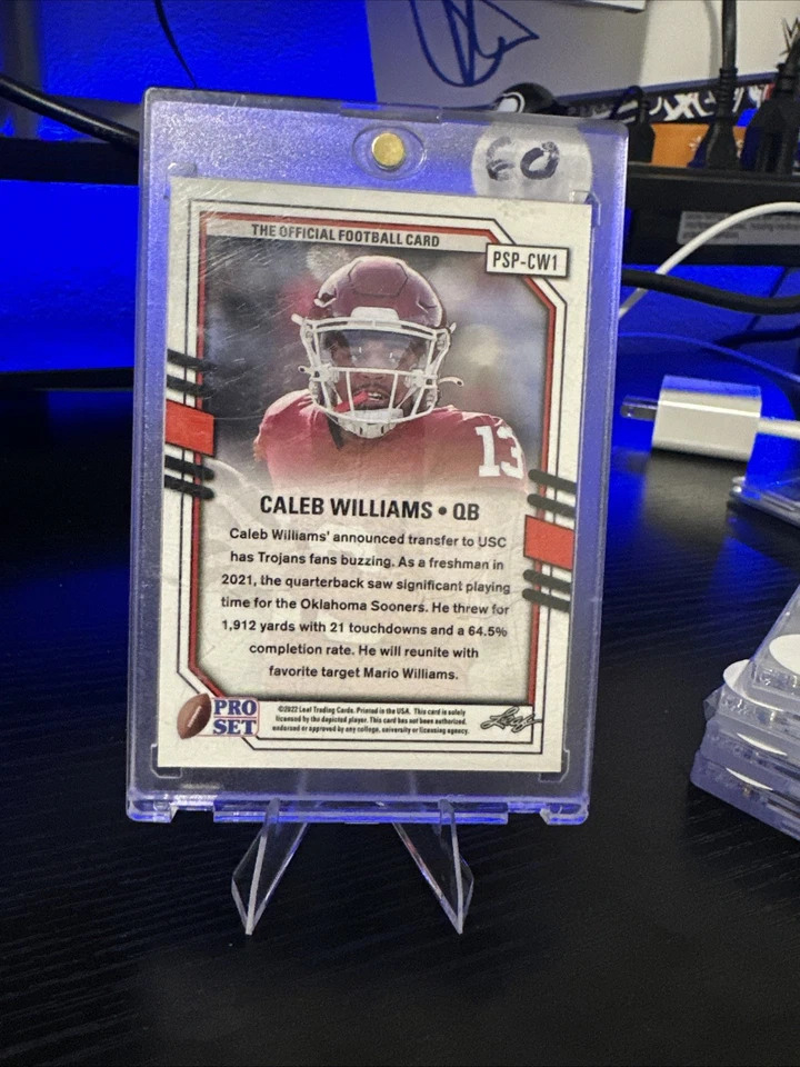 caleb williams Green Wave Pro Set PSP-CW1 - Image 2 of 2