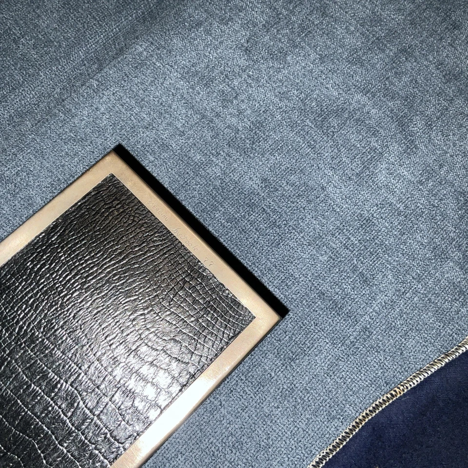 Caixa de joias de cigarro vintage prata esterlina 77 da Poole - Imagem 4 de 4