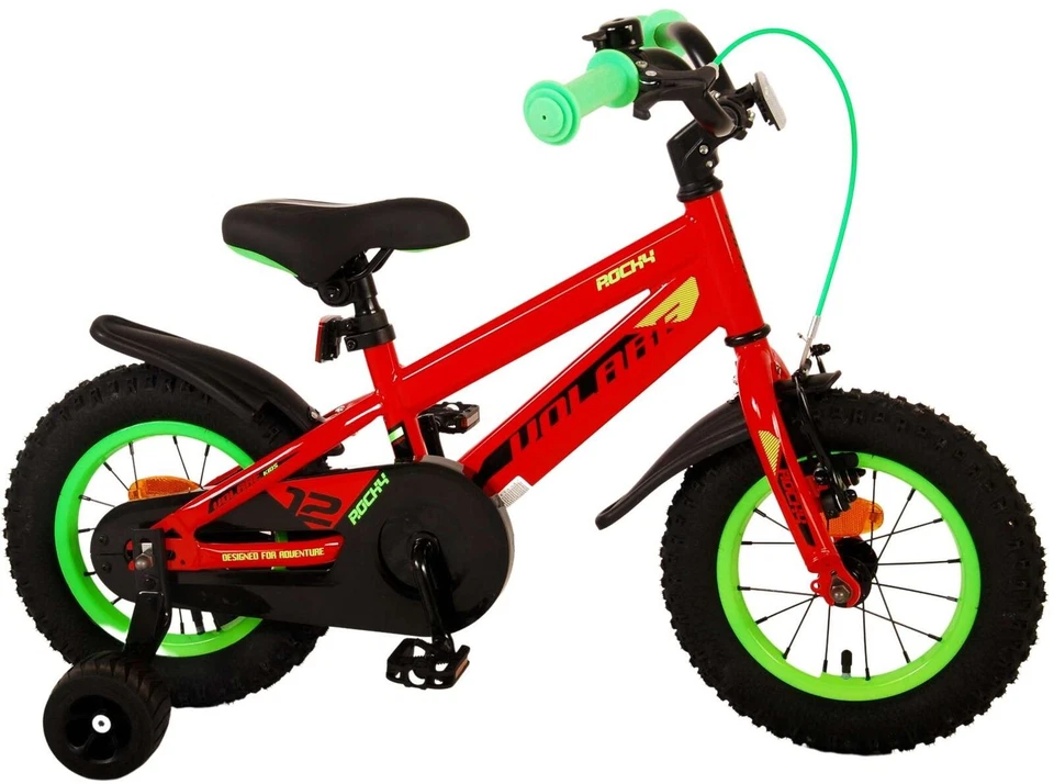 Rocky 12 Zoll Kinderfahrrad Rot 3-4,5 Jahre Fahrrad Räder Hand/Rücktrittbremse - Bild 2 von 4