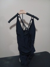 Black Full Piece Swimsuit Size Xl New With Tags