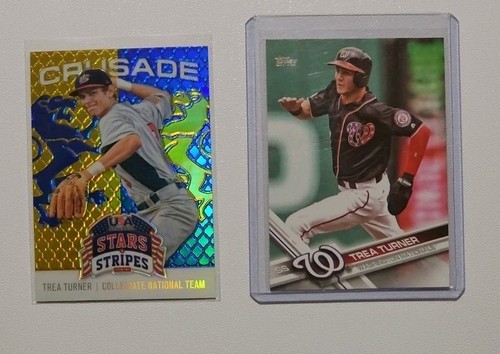 2015 Panini Stars and Stripes - Crusade Trea Turner #93 Blue (RC) 2017 Topps#645