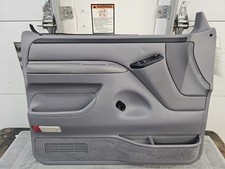 1992-1996 Ford F150 Xlt Driver Door Interior Trim Panel Gray Power Oem 1992-1996 Ford F150 Xlt Driver Door Interior Trim Panel Gray Power Oem