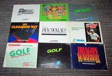 Lot of 9 Instruction Manuals for Nintendo NES All Authentic Fast Shipping