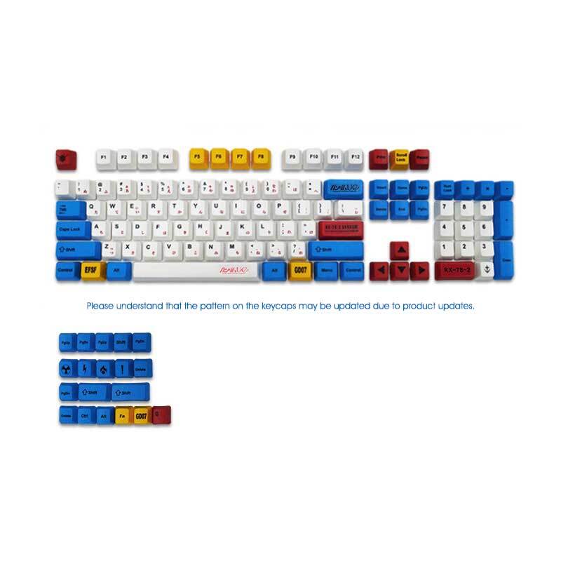GUNDAM Keycaps Set PBT 124keys Cherry Profile Dyesub For MX