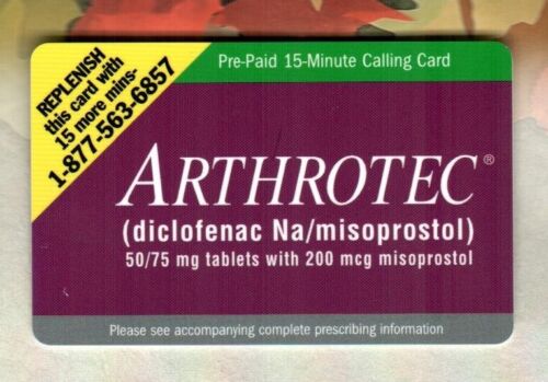 TELELOGIX Arthrotec 2001 Phone Card ( EXPIRED ) - 第 1/2 張圖片
