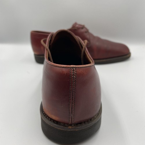 Alan McAfee Men’s Plain Toe Oxfords Burgundy Leather Size 11 London - Picture 3 of 14