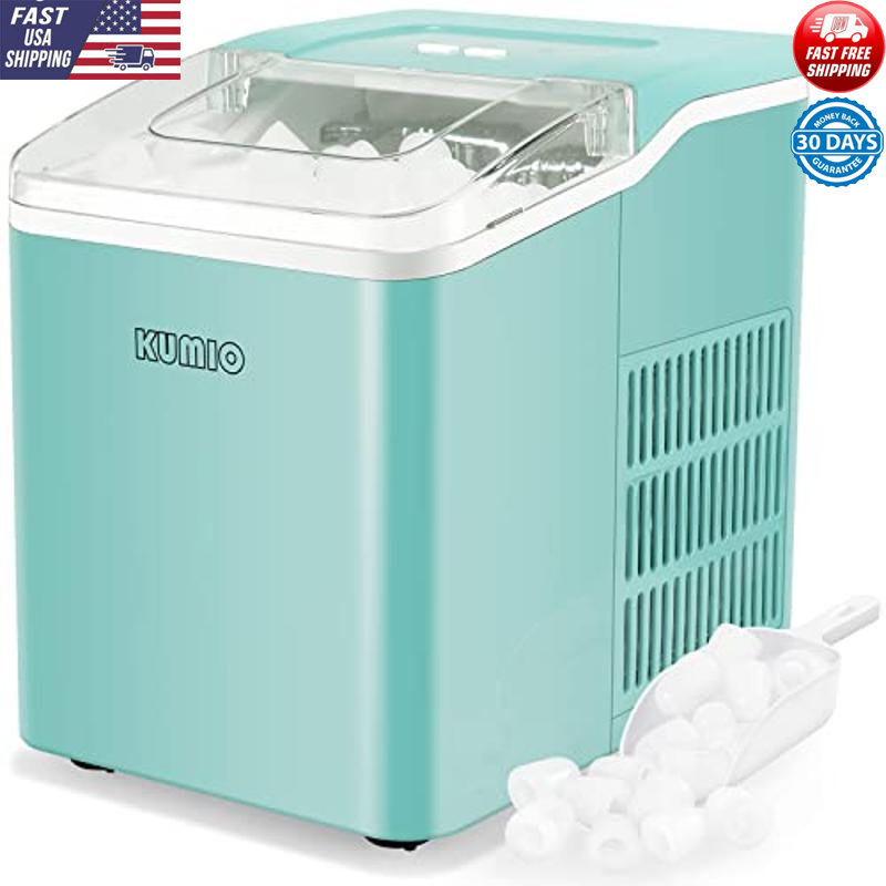 Portable Ice Maker Countertop 9 Bullet Ice 26.5lbs/24H Fast Making 1.5L Capacity-image