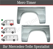 Mercedes Sprinter 1995-06 Kurz Kotflügel Hinten Paar Reparaturblech Seitenteil