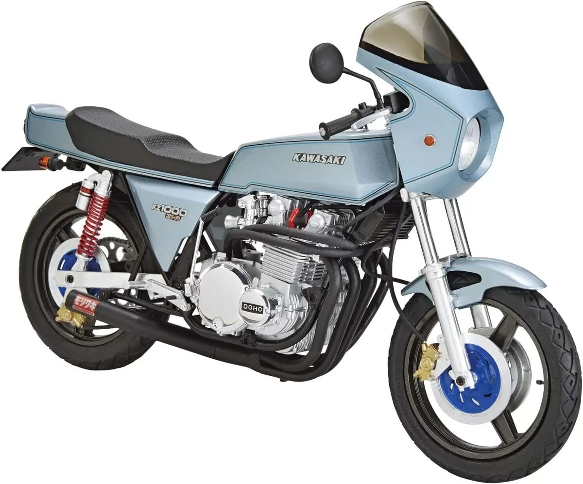 AOSHIMA No.44 63965 1/12 Kawasaki KZT00D Z1-R 1977 Custom Model