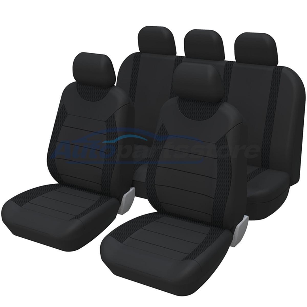 Full Set Front Rear Car Seat Cushion Covers Back Protection Breathable 5-Seat