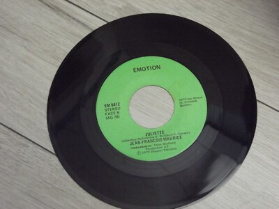 Jean-Francois Maurice Juliette / Pas de Slow pour Moi Vinyl 7'' 45 RPM