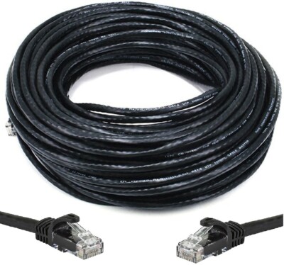 100 FT CAT6 Outdoor Waterproof Direct Burial UV Resistant Ethernet Network Cable