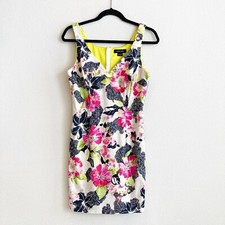 Marciano Floral Dress Party Garden Wedding Guest Tea Sexy Stretch Gossip Girl 8