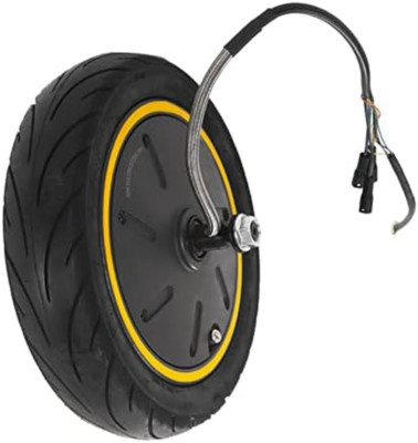 Electric Scooter Hub Motor with Inflatable Tire, 10 Inch 350W Rear Wheel Brushle