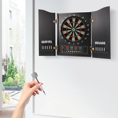 Elektronische Schrank Dartscheibe Dekorative Dartscheibe Schrank Set Schwarz