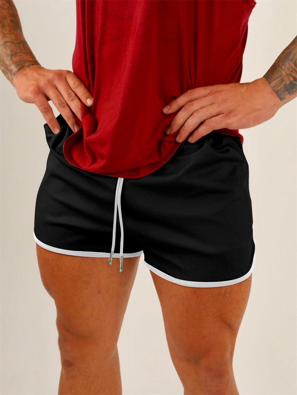 Mens Shorts Sport Workout Jogging Quick Dry Running Short Pants