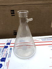 Vintage Pyrex Lab Glassware 2000ml Filter Flask Chemistry Erlenmeyer Spout