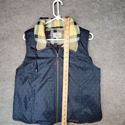 G.H. Bass Vest Womens Large Petite Blue Full Zip Lined - Picture 9 of 12