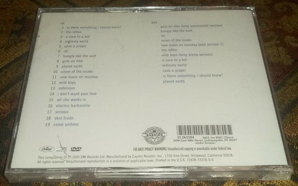 Greatest Deluxe Edition by Duran Duran CD DVD Explicit Parental Advisory Sealed - Image 2 of 3