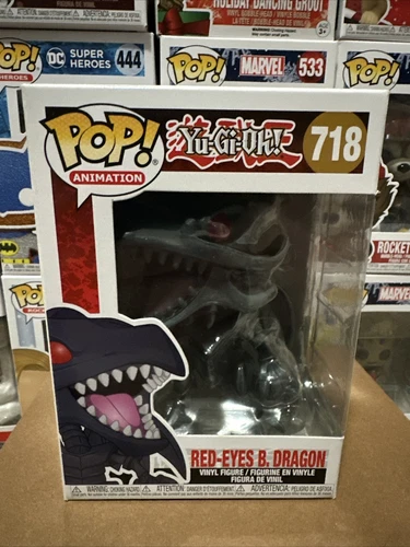 Funko Pop! Vinyl: Yu-Gi-Oh! - Red-Eyes Black Dragon #718 W/Protector
