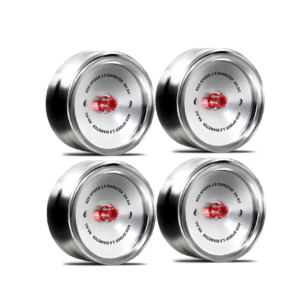 4x 1.9" Alloy Metal Beadlock Wheel Rims For 1/10 RC Crawler D90 SCX10 TRX4 Gen8  - Image 3 of 4