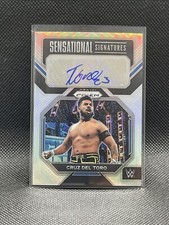 2023 Panini Prizm WWE #SN-CDT CRUZ DEL TORO SENSATIONAL SIGNATURES SILVER PRIZM