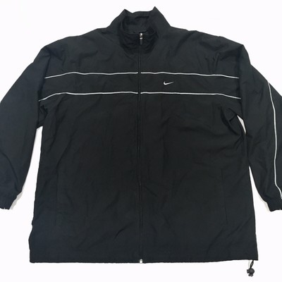 Mens Nike Black Padded Windrunner Windbreaker Jacket Hooded Retro School Coat | eBay